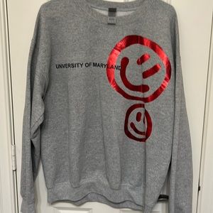 University of Maryland smiley crewneck